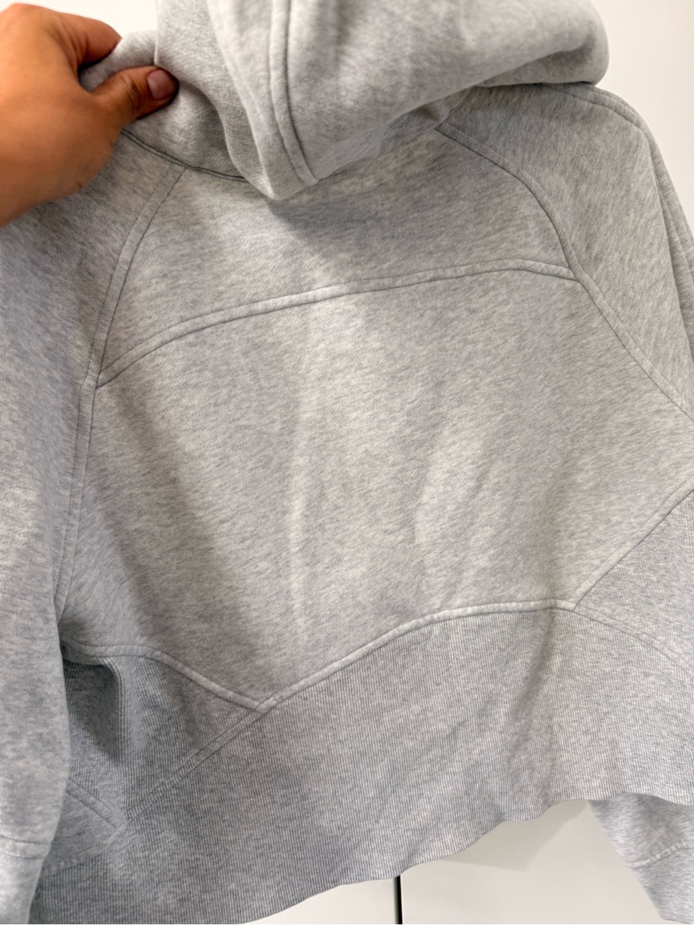 lululemon athletica Light Gray Half-Zip Hooded Pullover - Picture 6 of 8